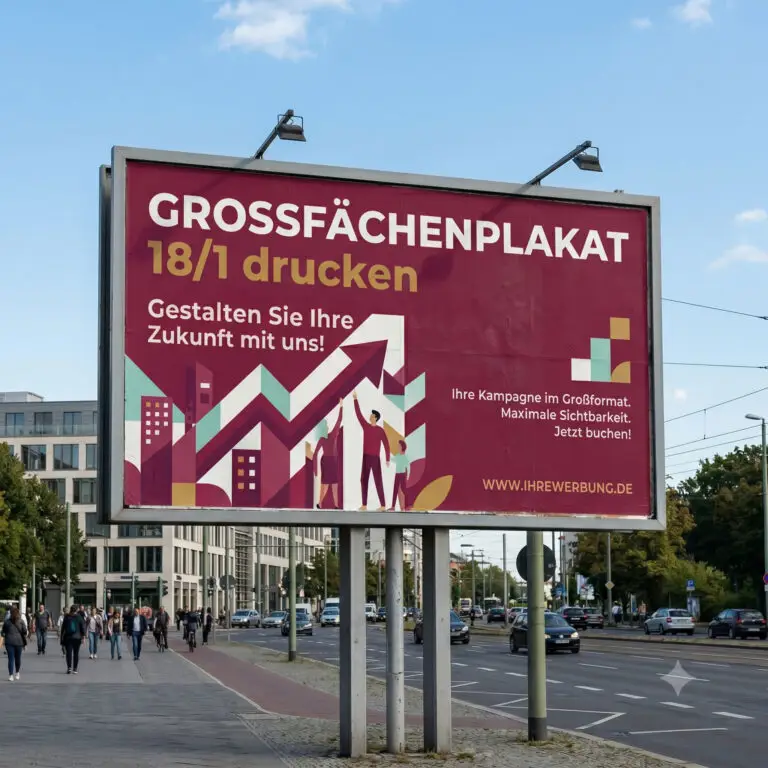 18/1 Großflächenplakat an einer Plakatwand